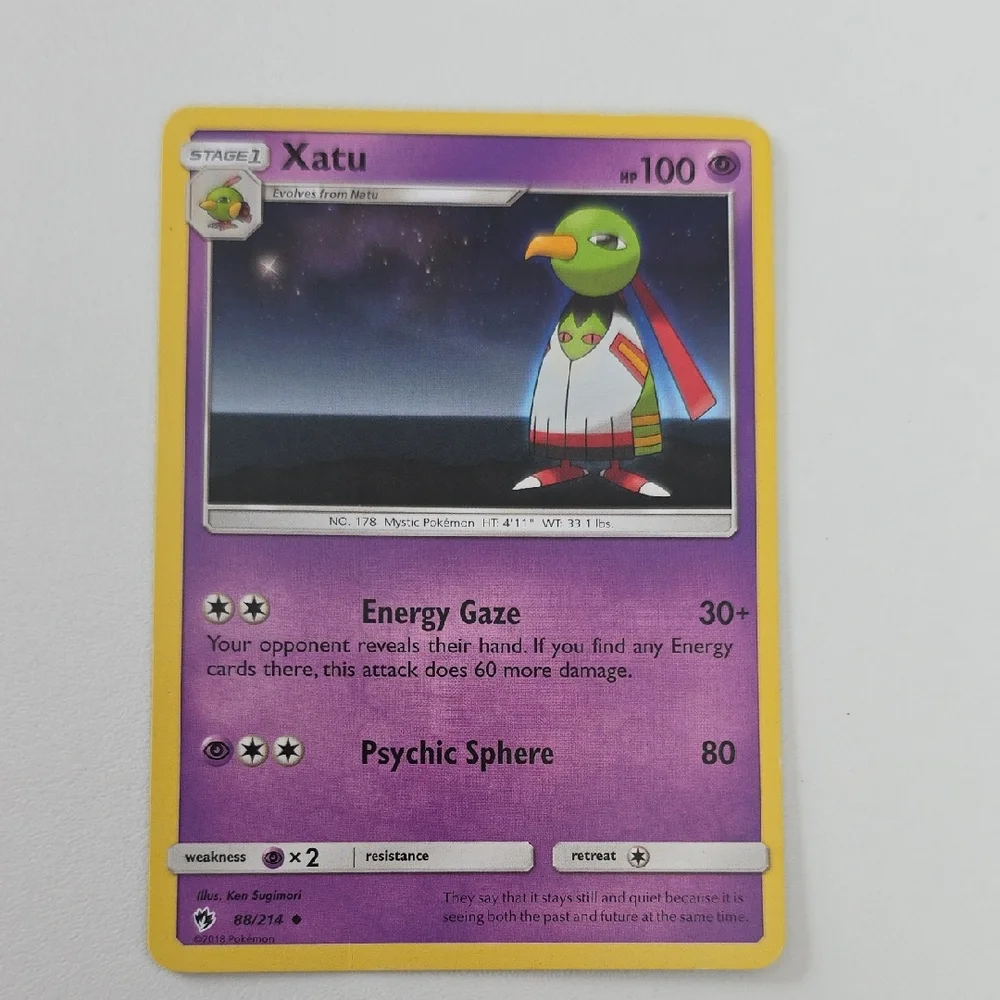 Pokemon Xatu Trading Card